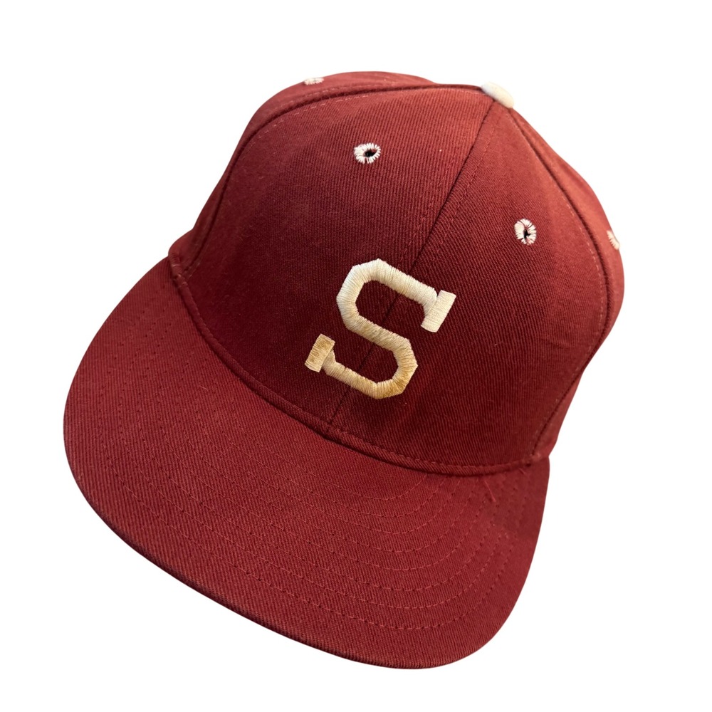 Stanford Pro-Line Fitted Hat Men 7 5/8 Maroon Good Vintage 90s OTF TPX Cap